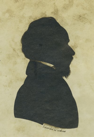 Charles Dickens Silhouette Portrait by Unbekannt Unbekannt